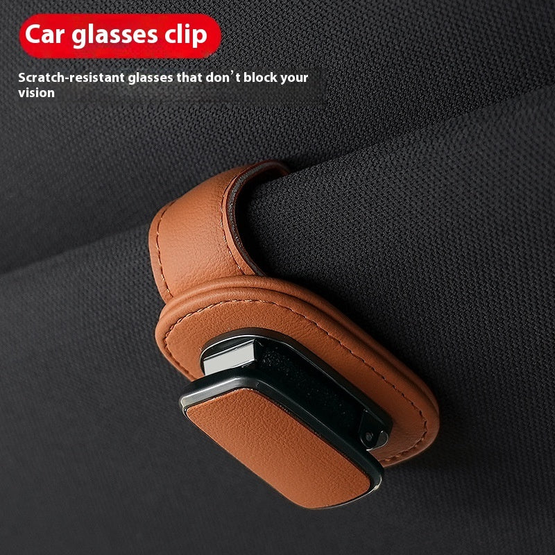 VelouraLux™ Luxary Leather Glasses Holder