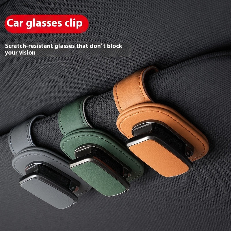 VelouraLux™ Luxary Leather Glasses Holder
