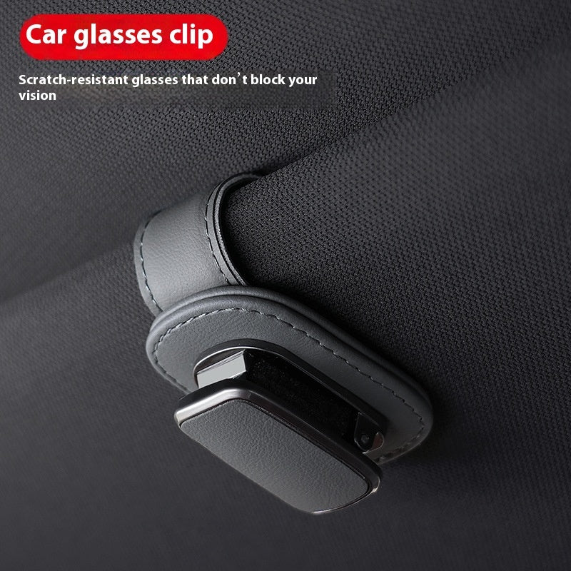 VelouraLux™ Luxary Leather Glasses Holder