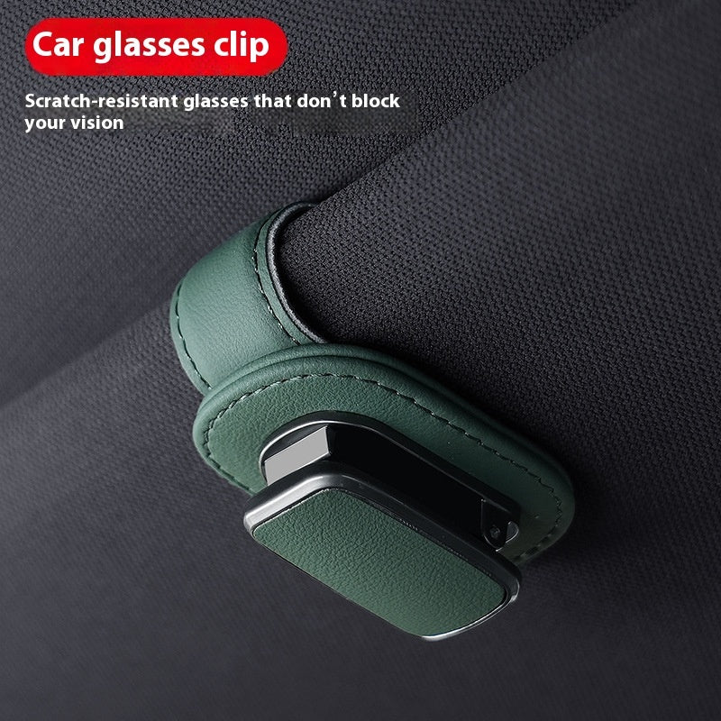 VelouraLux™ Luxary Leather Glasses Holder