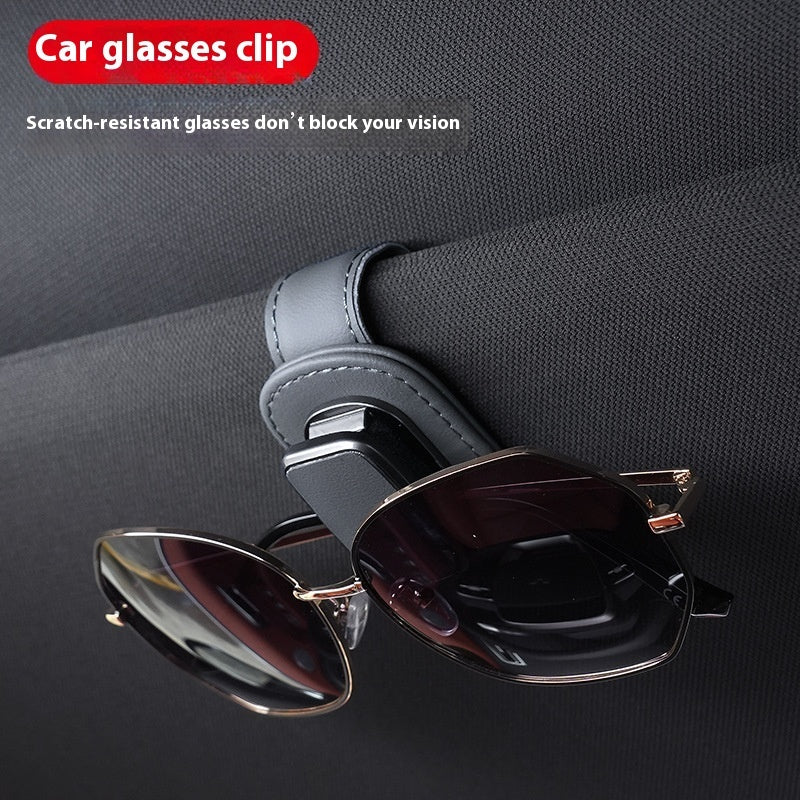 VelouraLux™ Luxary Leather Glasses Holder